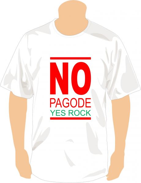 Camisa Yes Rock No Pagode